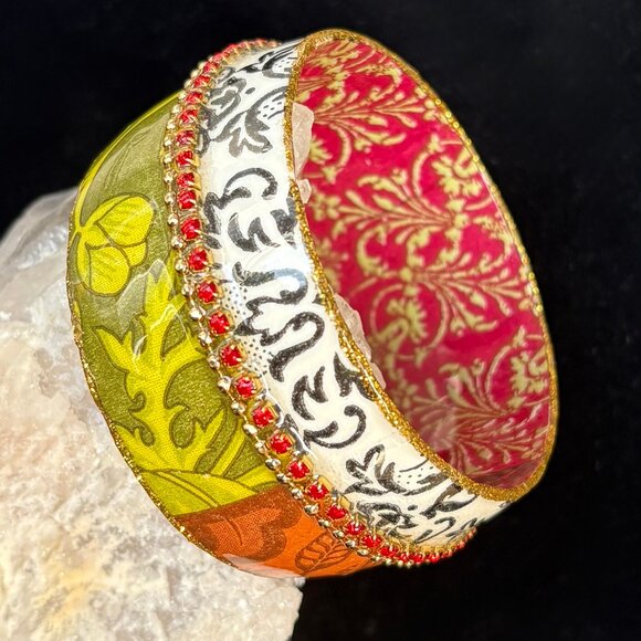 Iris Design Wide Bangle Fall Colours - Picture 2 of 3